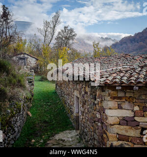 Spanien. Straßen von Herreruela de Castilleria. Palencia Stockfoto