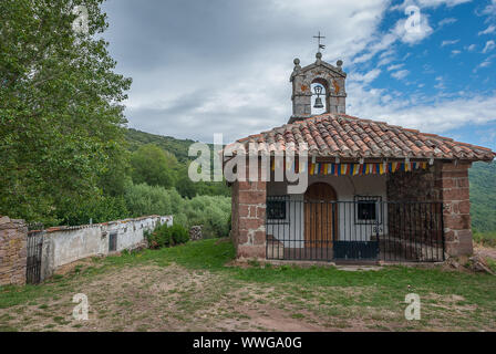 Spanien. Einsiedelei von Brañosera im Nationalpark von Fuentes Carrionas. Palencia Stockfoto