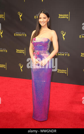 LOS ANGELES, Ca - September 514: Olivia Munn, 2019 Creative Arts Emmy Awards Tag 2 auf der Microsoft Theater in Los Angeles, Kalifornien am 15. September 2019. Credit: Faye Sadou/MediaPunch Stockfoto
