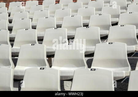 Leere Sitze im Olympischen Stadion in Amsterdam Die Niederlande 2019 Stockfoto