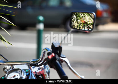 Fahrrad Spiegel in Higt Tiefe des Feldes Stockfoto