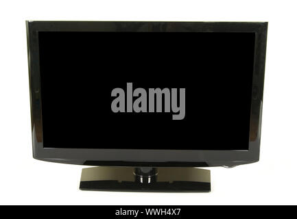 Frontalansicht des Breitbild-LCD-Monitor, isoliert auf weiss Stockfoto