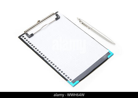 Eine Seite aus dem Notebook abgerissen. Stockfoto