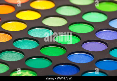 Foto von der bunten Eyeshadows Stockfoto