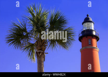 Leuchtturm von Fouras, Ponce de Leon Inlet Leuchtturm, Daytona, Florida, USA Stockfoto