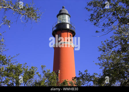 Leuchtturm von Fouras, Ponce de Leon Inlet Leuchtturm, Daytona, Florida, USA Stockfoto