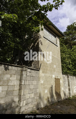 Detail des KZ Sachsenhausen, die Geschichte des Holocaust, Tourismus in Deutschland Stockfoto