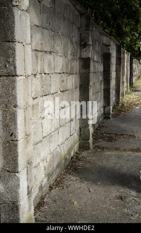 Detail des KZ Sachsenhausen, die Geschichte des Holocaust, Tourismus in Deutschland Stockfoto