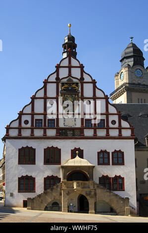 Altes Rathaus, Plauen, Vogtland, Deutschland Stockfoto