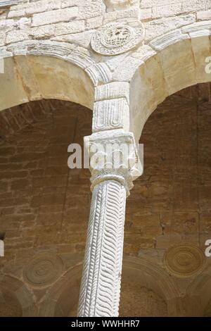 IX. Jahrhundert Kirche Santa Maria del Naranco in der Nähe von Oviedo Stadt in Asturien Stockfoto