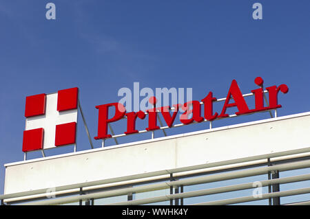 Sitz der Fluggesellschaft PrivatAir Stockfoto