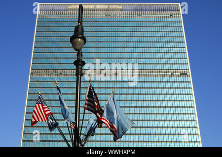 Glaspalast, UNO-Hauptsitz in New York, USA Stockfoto