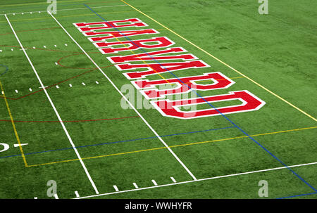 Harvard Fußballstadion pitch Stockfoto