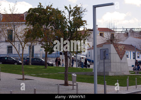 Arraiolos Street, Alentejo, Portugal Stockfoto