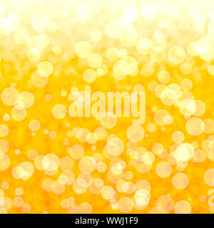 Bokeh lebhaften gelben Hintergrund mit verschwommenen Licht Stockfoto