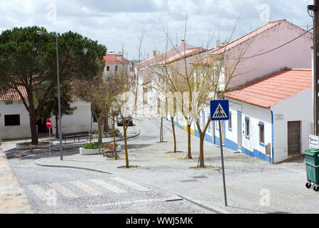 Arraiolos Street, Alentejo, Portugal Stockfoto