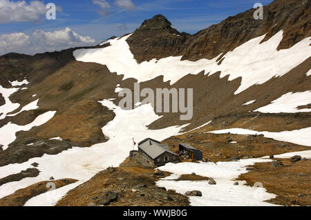 Monte Leone Hütte des Schweizerischen Alpenclubs Stockfoto