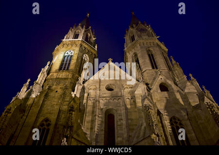 Romanische Abteikirche in Klosterneuburg, Niederösterreich, Österreich, Widerrufsbelehrung Stockfoto