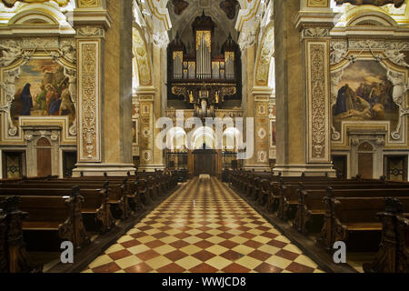 barocke Abteikirche in Klosterneuburg, Niederösterreich, Österreich, Europa Stockfoto