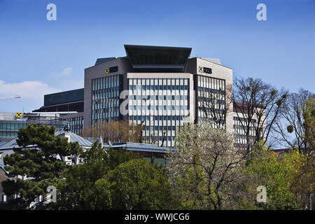 Raiffeisen Zentral Bank Gebäude in Wien, Österreich, Europa Stockfoto