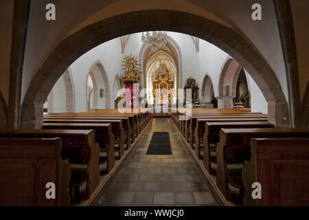 Pfarrkirche in Weitra, Waldviertel, Niederösterreich, Österreich, Europa, Stockfoto