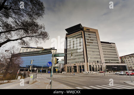 Raiffeisen Zentral Bank Gebäude in Wien, Österreich, Europa Stockfoto