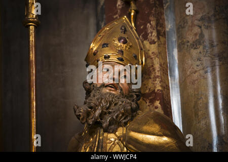 Abbildung von St. Nikolaus in der Garnisonschurch inGraz, Steiermark, Österreich, Europa Stockfoto