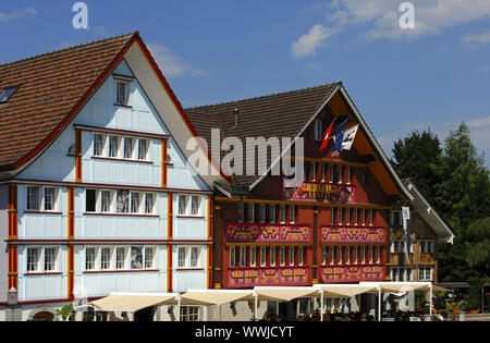 Romantik Hotel Säntis, Appenzell, Schweiz Stockfoto