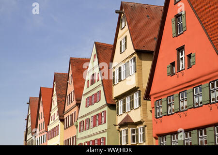 Altes haus Fassaden in Dinkelsbühl - Franken Stockfoto