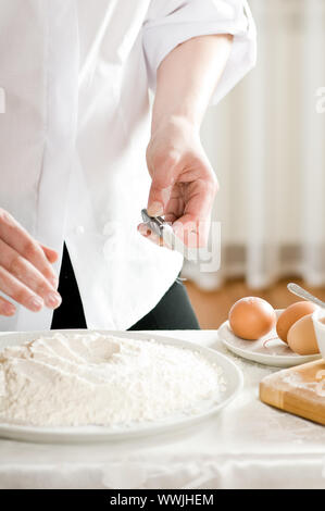 Zubereiten von Lebensmitteln Stockfoto