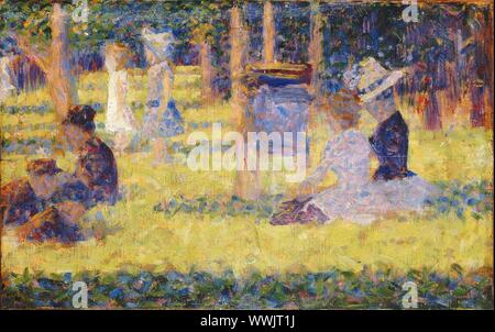 Studie für La Grande Jatte, 1884-1885. In der Sammlung von Mus Gefunden&#xe9;e d'Orsay, Paris. Stockfoto