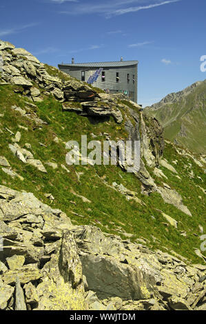 Cabane du Velan im Wallis, Schweiz ausgeblendet Stockfoto
