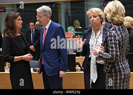 Brüssel, Belgien. 16 Sep, 2019. Ungarische Minister der Justiz Judit Varga bei einem Europäischen Rat für Allgemeine Angelegenheiten. Credit: ALEXANDROS MICHAILIDIS/Alamy leben Nachrichten Stockfoto