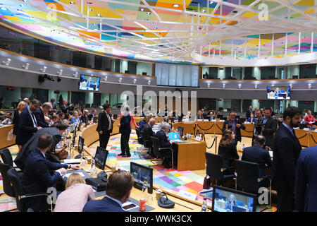 Brüssel, Belgien. 16 Sep, 2019. Europäische Rat "Allgemeine Angelegenheiten". Credit: ALEXANDROS MICHAILIDIS/Alamy leben Nachrichten Stockfoto