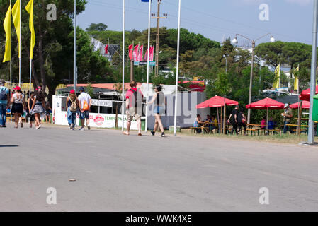 "Avante" - Kulturelle Veranstaltung organisiert von PCP, Seixal, Portugal Stockfoto