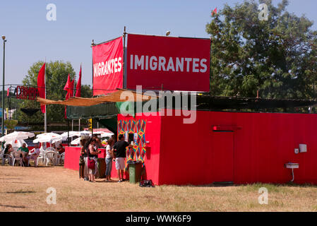 "Avante" - Kulturelle Veranstaltung organisiert von PCP, Seixal, Portugal Stockfoto