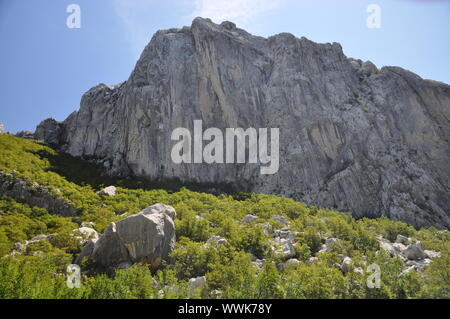 Anica Kuk in der Paklenica Schlucht Stockfoto