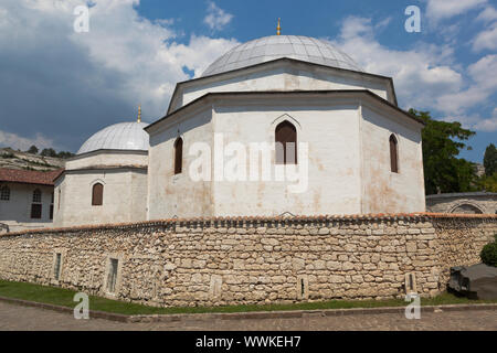 Bachtschyssaraj, Krim, Russland - Juli 22, 2019: Nördliche und Südliche dyurba Der bachtschyssaraj Khan Palace, Krim Stockfoto