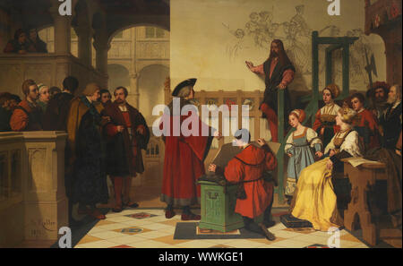 Albrecht Dü rer durch Kaiser Maximilian, 1870 besucht. Private Sammlung. Stockfoto