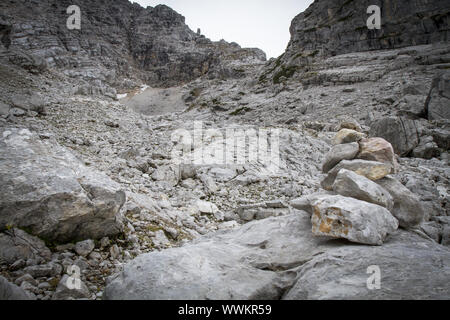 Bergwandern in Österreich, Loferer Steinberge Stockfoto