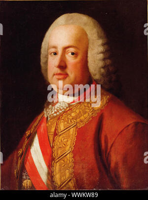 Portrait von Kaiser Franz I. von Österreich (1708-1765), ca 1770. Private Sammlung. Stockfoto