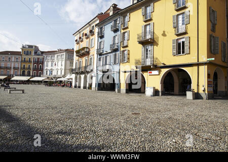 Locarno (Lago Maggiore) - Piazza Grande Stockfoto