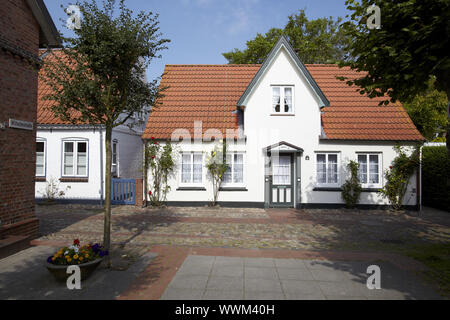 Wyk (Föhr) - FRIESISCHE Haus Stockfoto