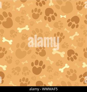 Hund Thema nahtlose Hintergrund 1 Stock Vektor