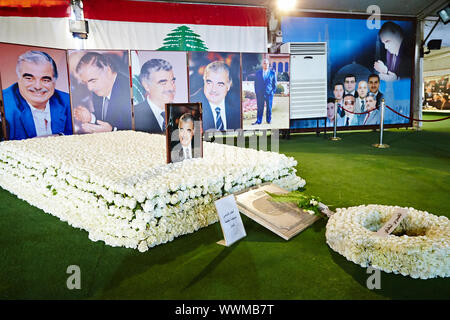 Rafik Hariri Grab Denkmal - Beirut, Libanon. Stockfoto