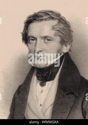 Portrait des Komponisten Franz Lachner (1803-1890), 1830. Private Sammlung. Stockfoto