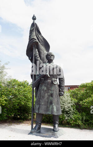 Rote Armee Soldat Statue an Memento Park Stockfoto