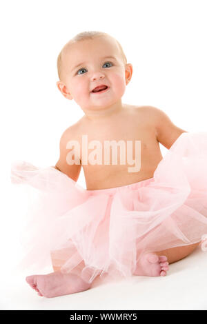 Baby im tutu Stockfoto