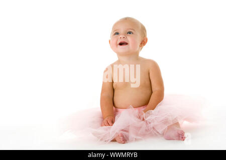 Baby im tutu Stockfoto