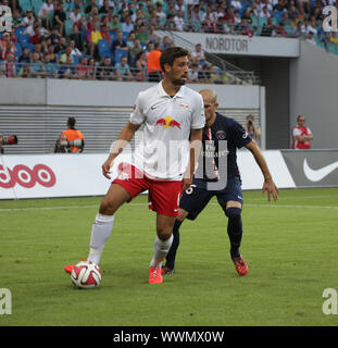 Testspiel RB Leipzig gegen Paris Saint-Germain FC am 18.7.14 Stockfoto